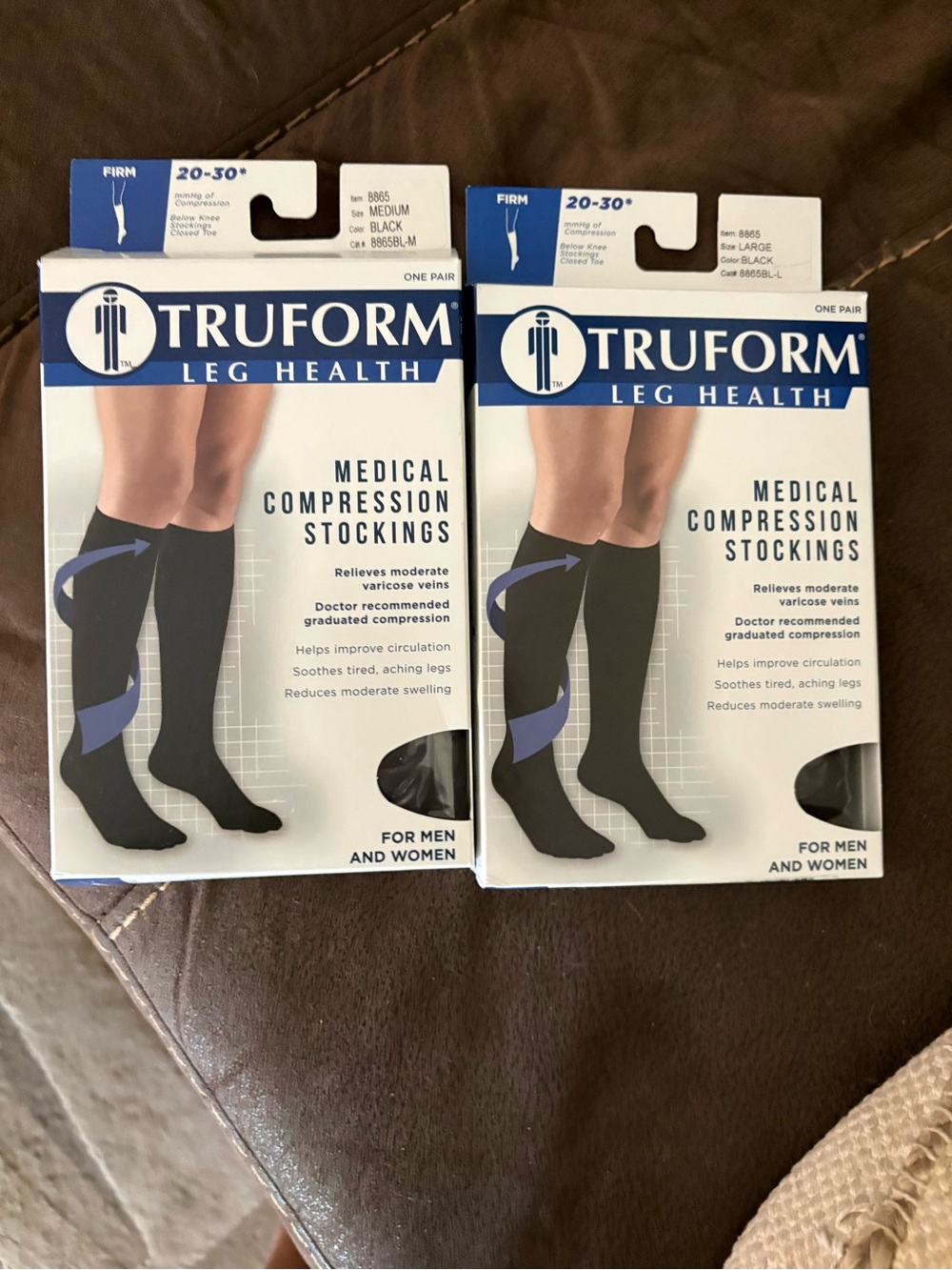 Truform Black Medical Compression Dress Socks - 20-30 mmHg